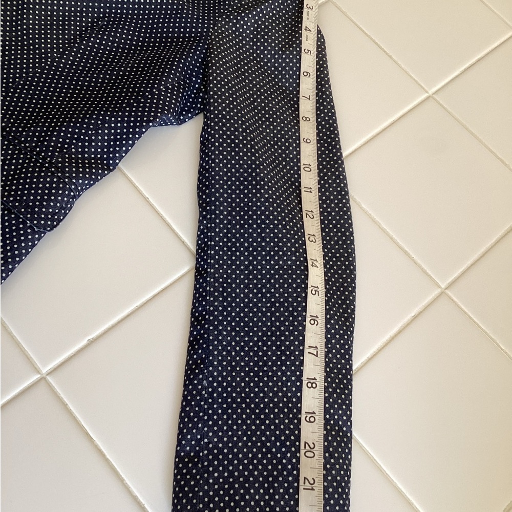 J. Crew Schoolboy Navy Polka Dot Blazer - Picture 8 of 12